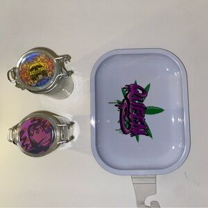 Queen Design Tray and Jar 3Pc Set